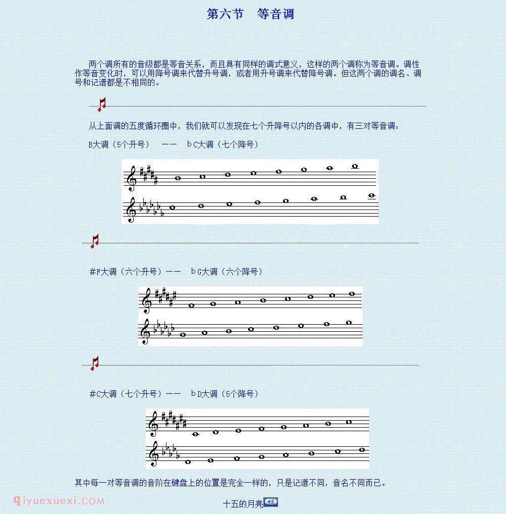 乐理基础教学《第二讲 调及五度循环》第四单元 调及调式