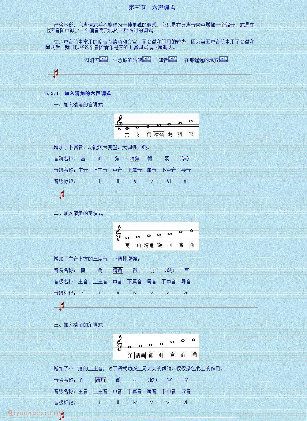 乐理基础教学《第五讲 中国民族调式 五声性调式》第四单元 调及调式