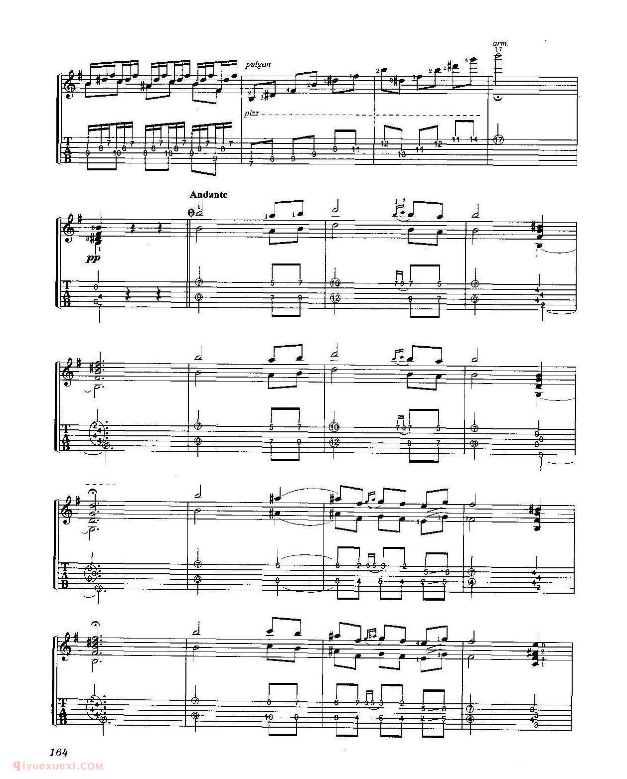 古典吉他名曲[阿斯图利亚斯的传奇]阿尔贝尼斯