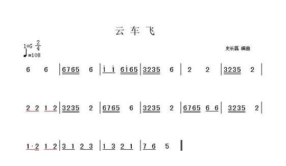 唢呐音乐伴奏及主要曲谱