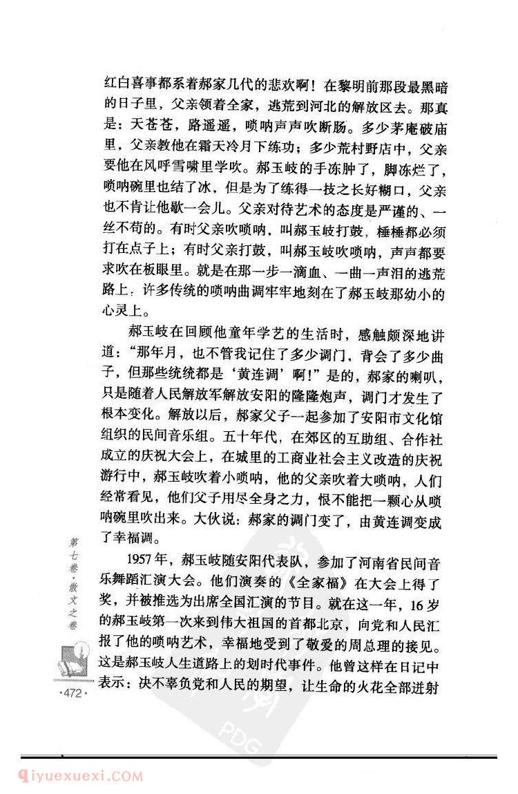 关于一支唢呐的报告