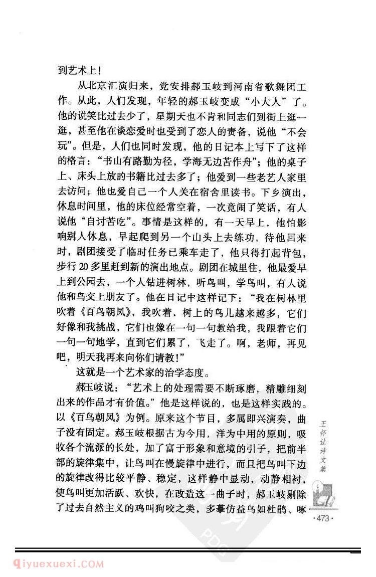 关于一支唢呐的报告