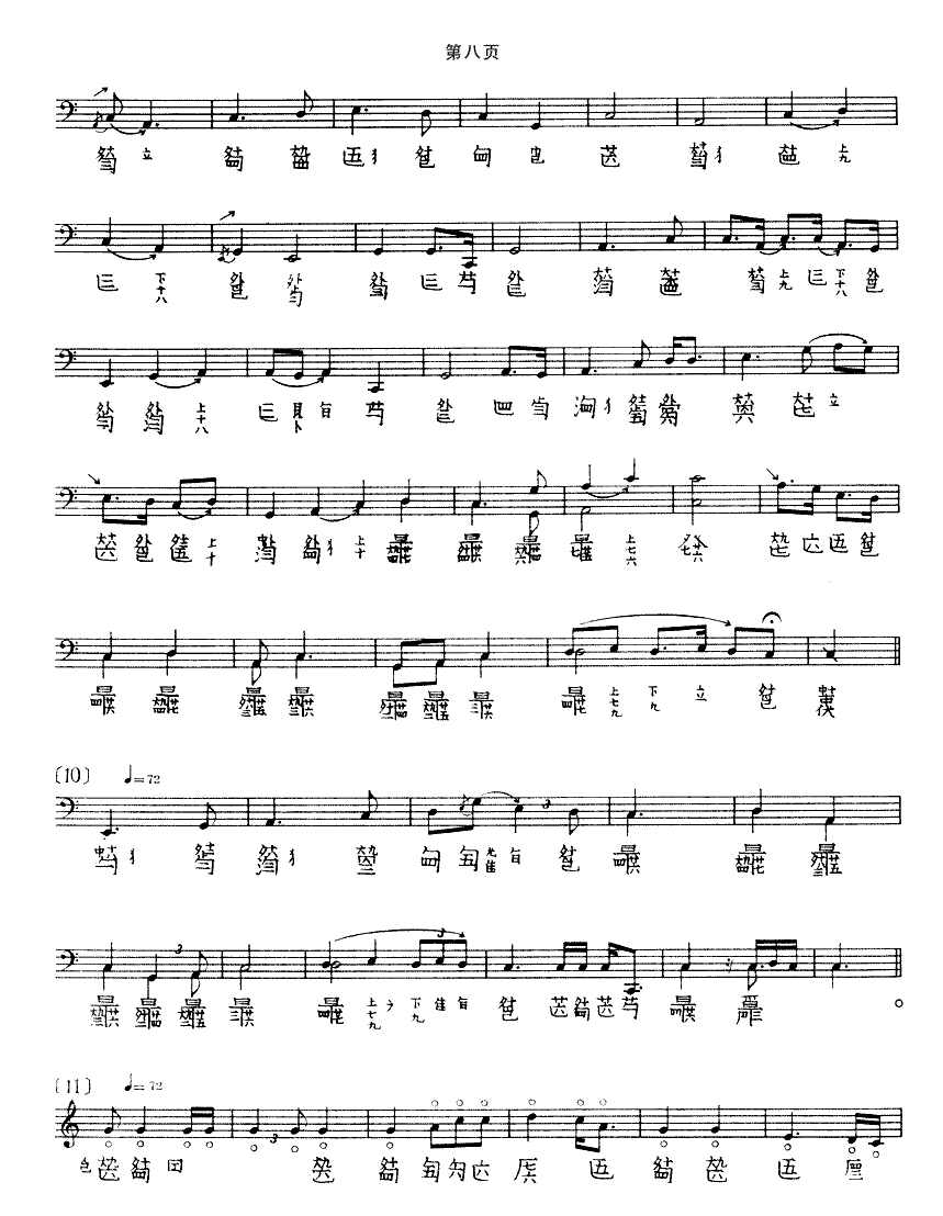 古琴考级乐谱《墨子悲丝》九级曲目