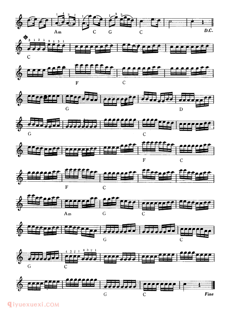 电子琴歌谱【光明行】五线谱