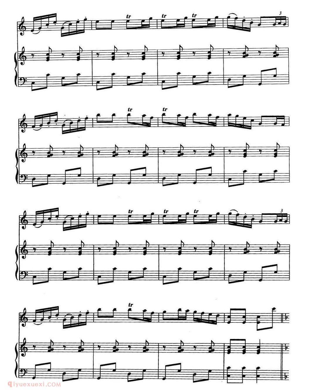 口琴乐谱【单簧管波尔卡 口琴+钢琴伴奏】五线谱