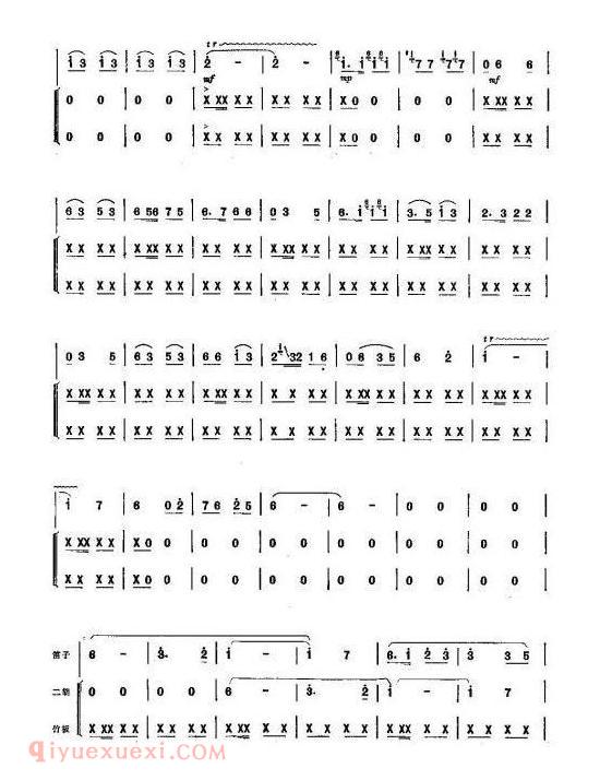 洞箫乐曲【雪橇送粮】简谱