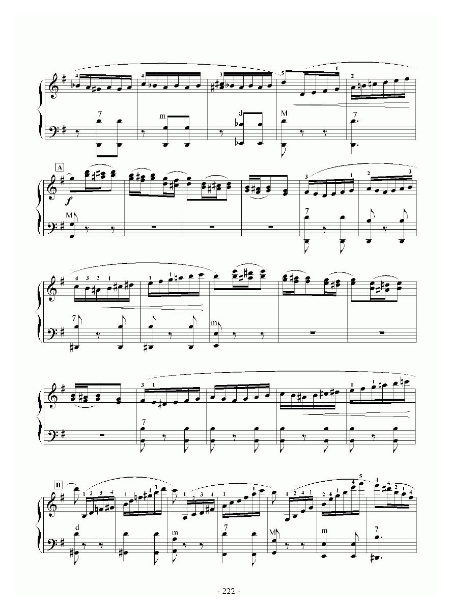 手风琴乐谱【E大调协奏曲 九级练习曲】五线谱