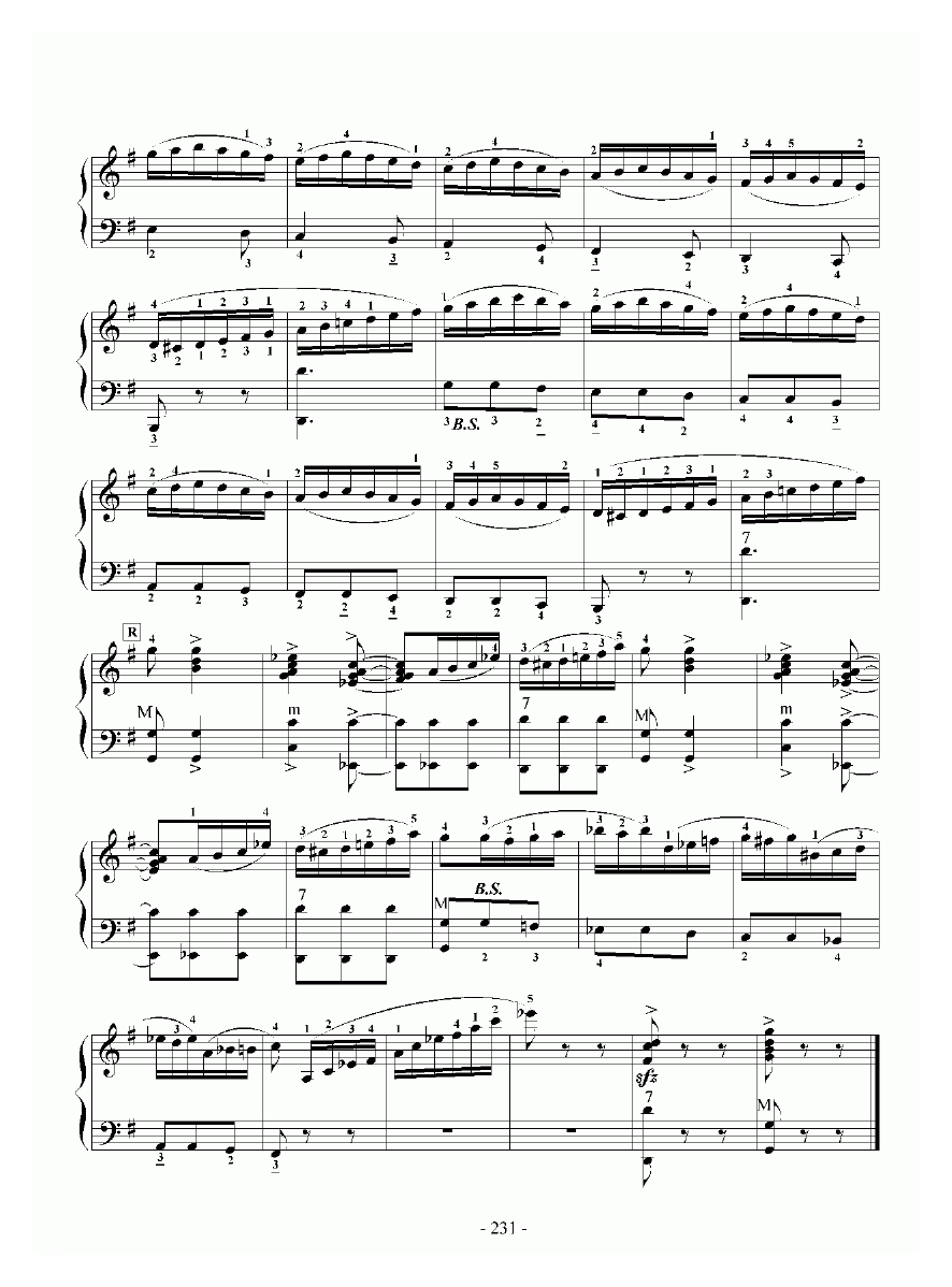 手风琴乐谱【E大调协奏曲 九级练习曲】五线谱