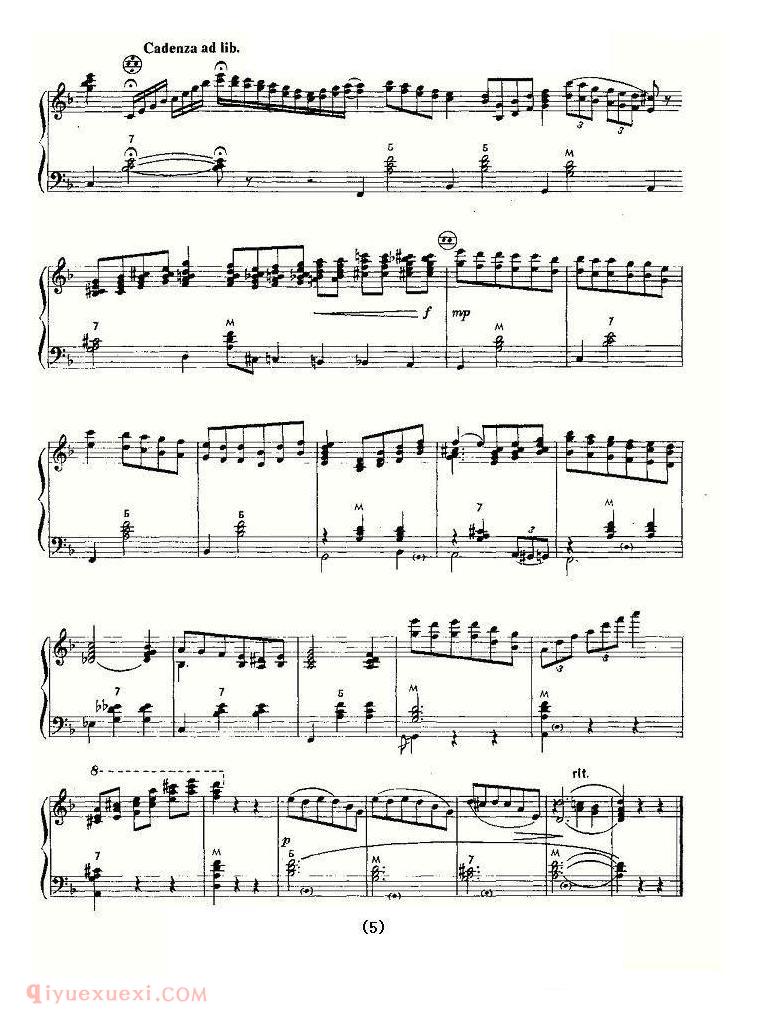 手风琴乐曲【孤独的手风琴】五线谱