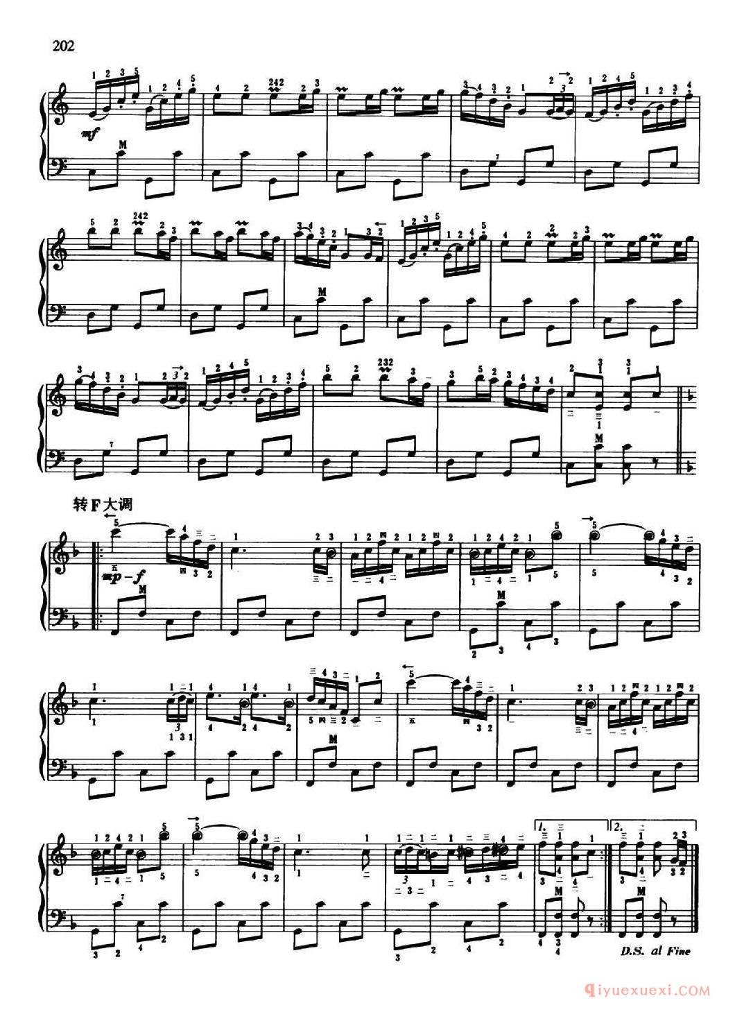 手风琴乐谱【单簧管波尔卡 普罗修斯卡作曲、带指法版】五线谱