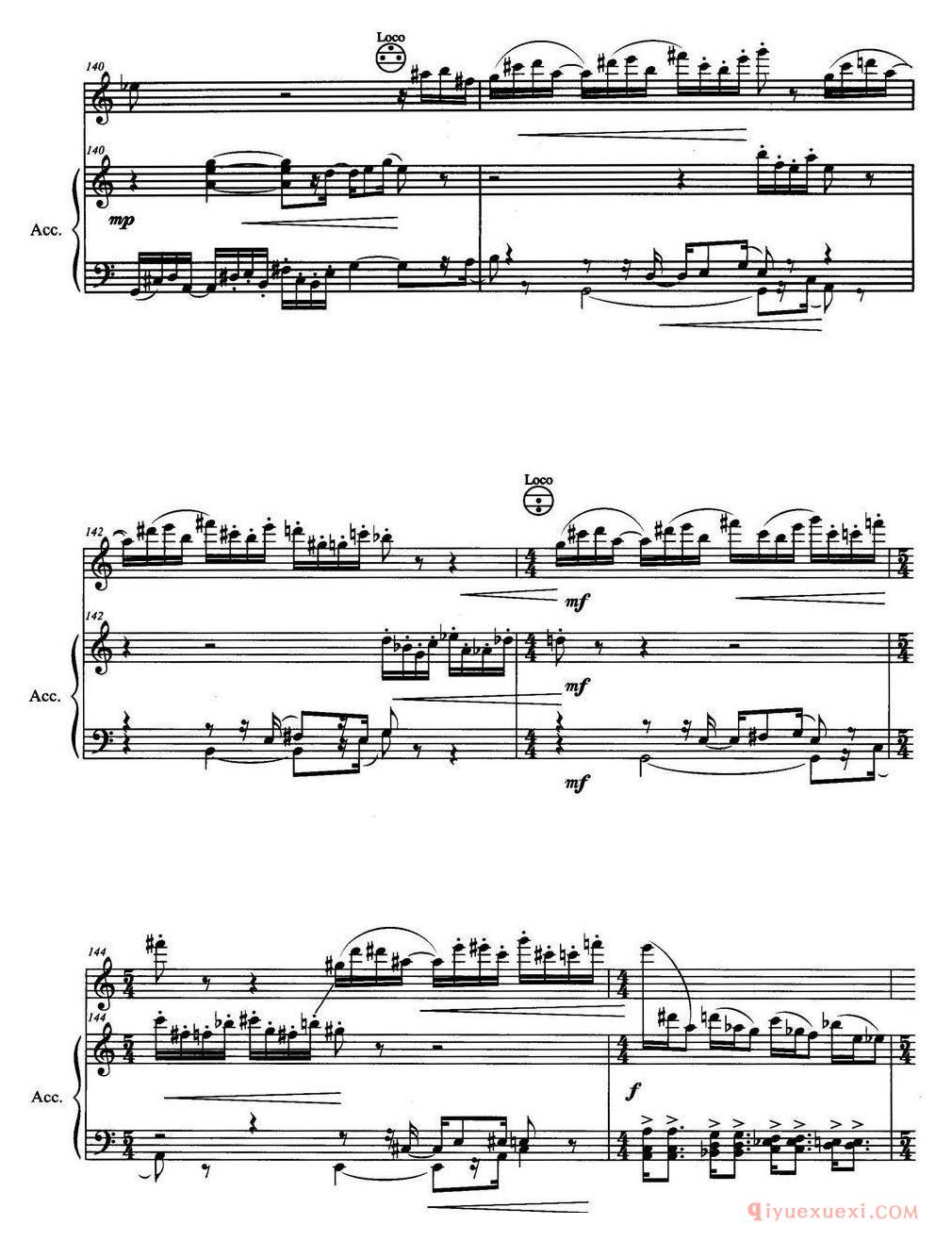 手风琴乐谱【鼎 第一手风琴奏鸣曲】五线谱