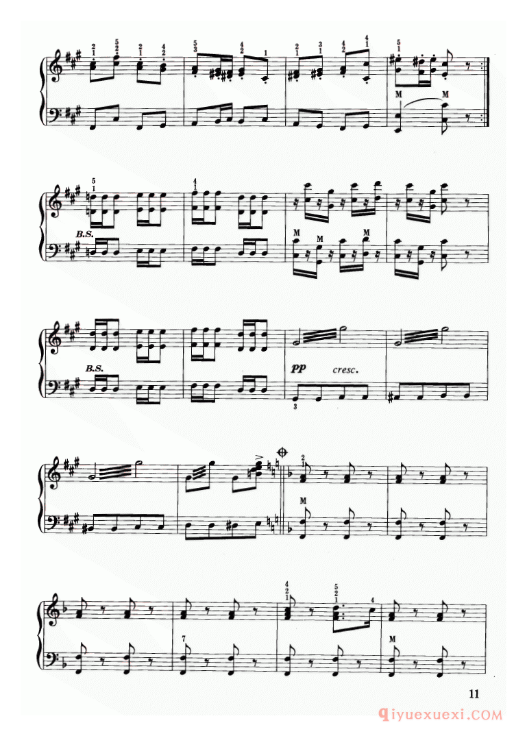 手风琴乐谱【卡门序曲】五线谱