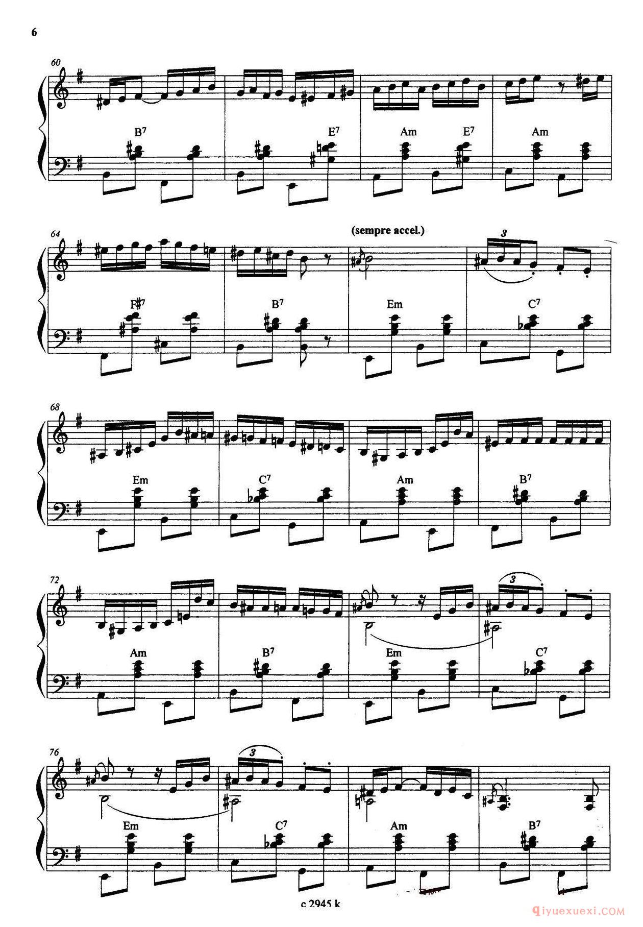 手风琴乐谱【摩尔多瓦的节目】五线谱