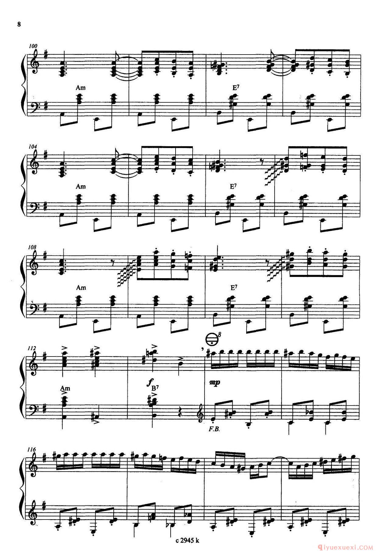 手风琴乐谱【摩尔多瓦的节目】五线谱