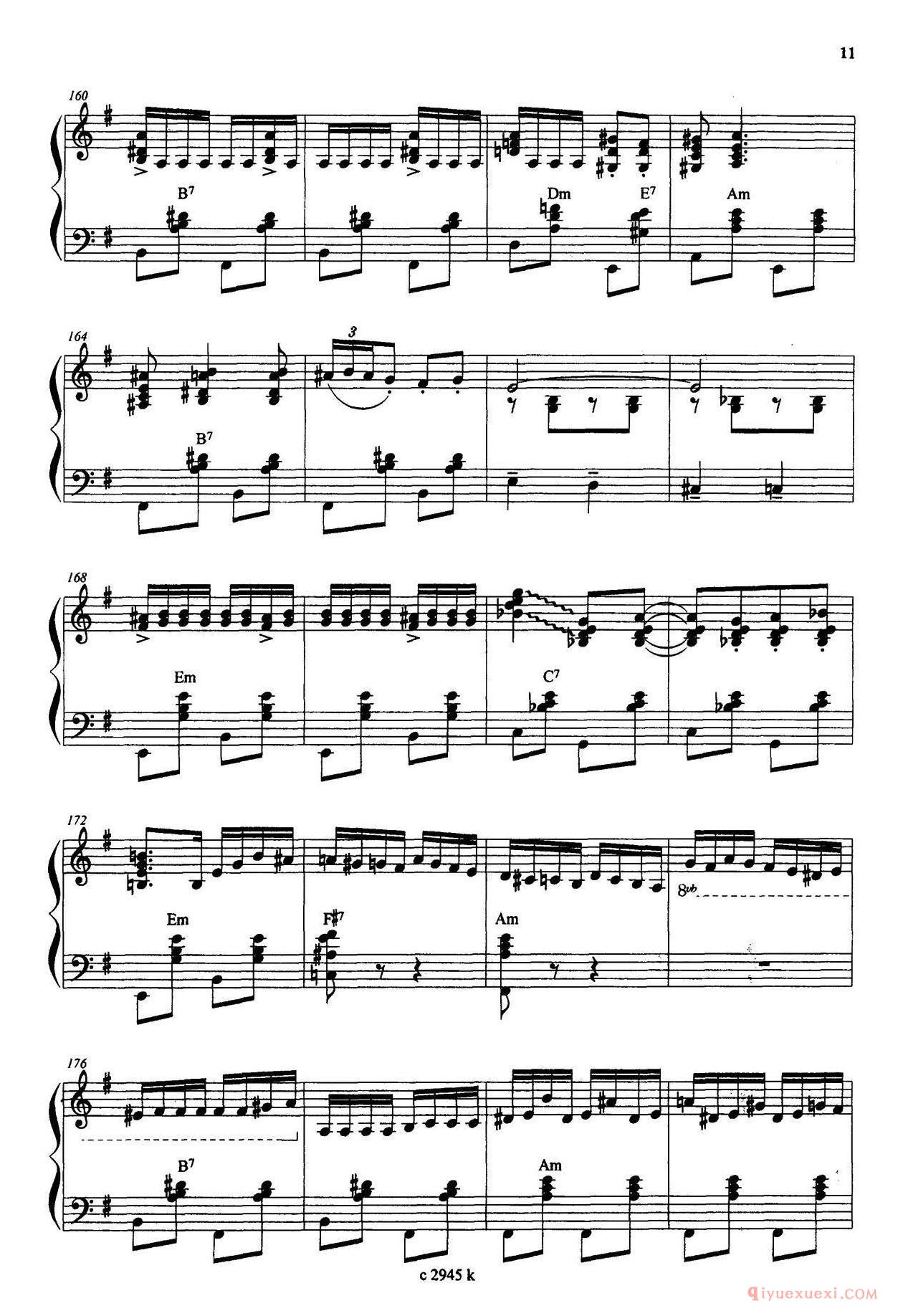 手风琴乐谱【摩尔多瓦的节目】五线谱