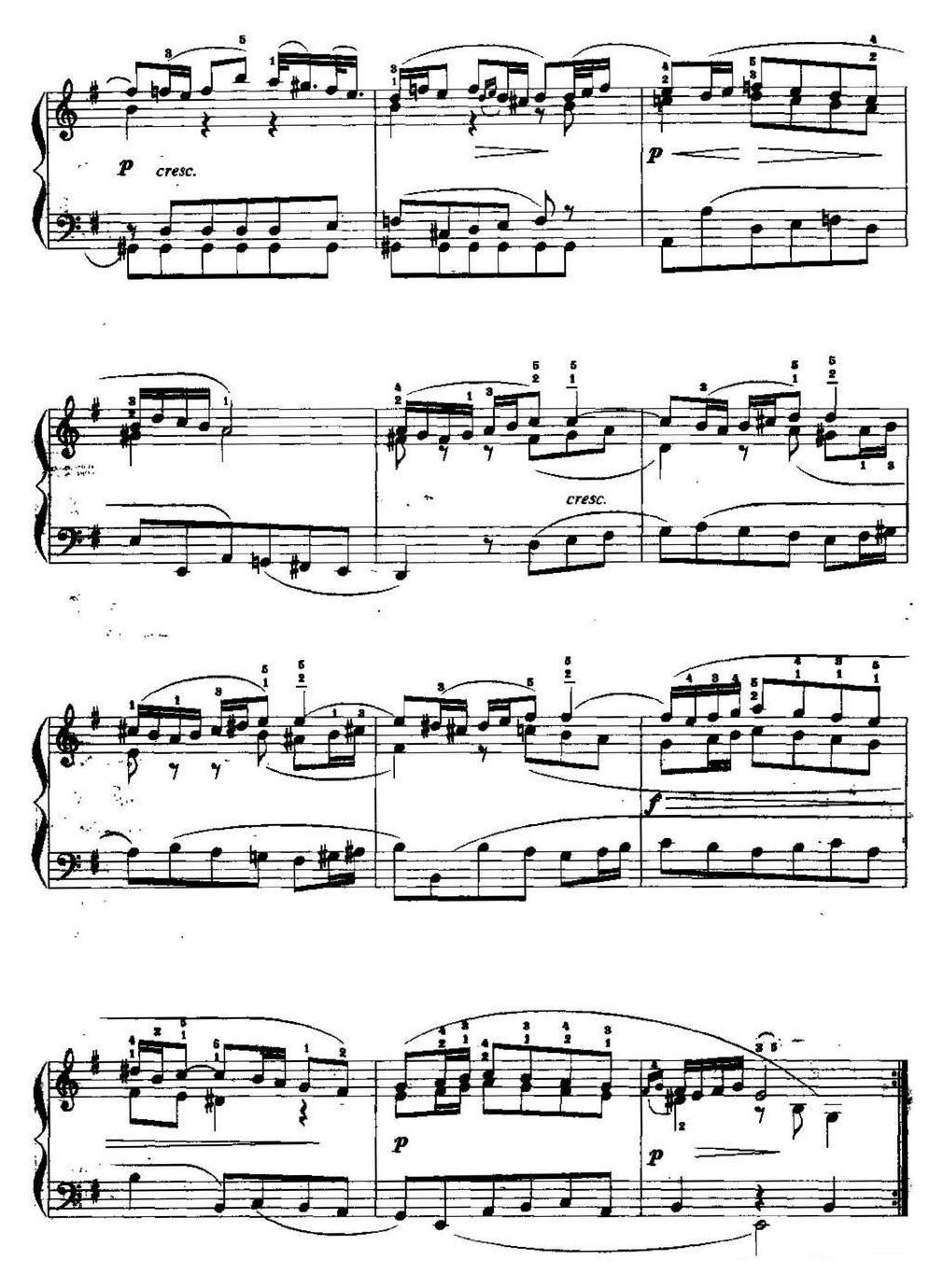 手风琴复调作品【萨拉班德舞曲(J.S.巴赫作曲版)】五线谱