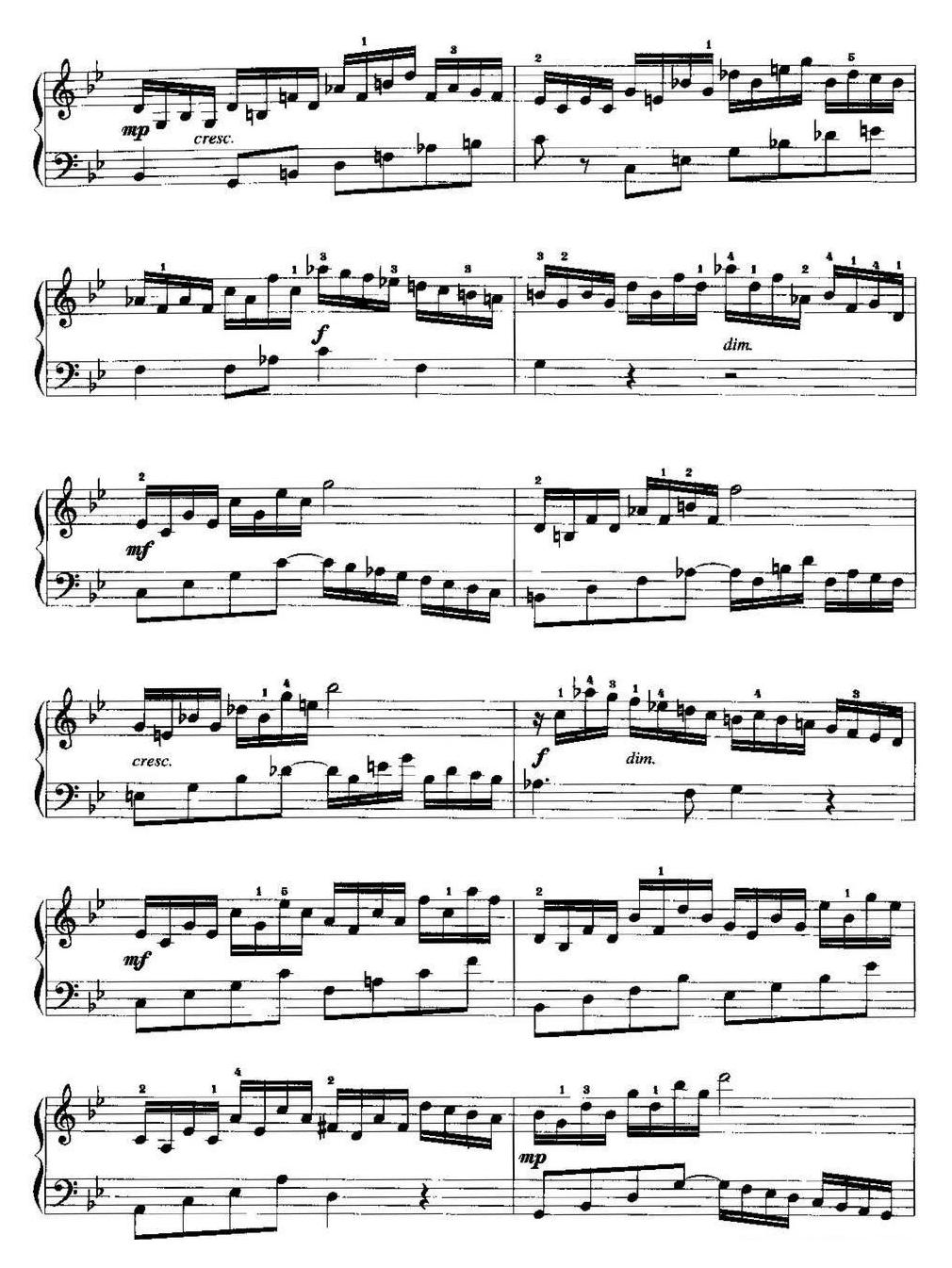手风琴复调作品【随想曲】五线谱