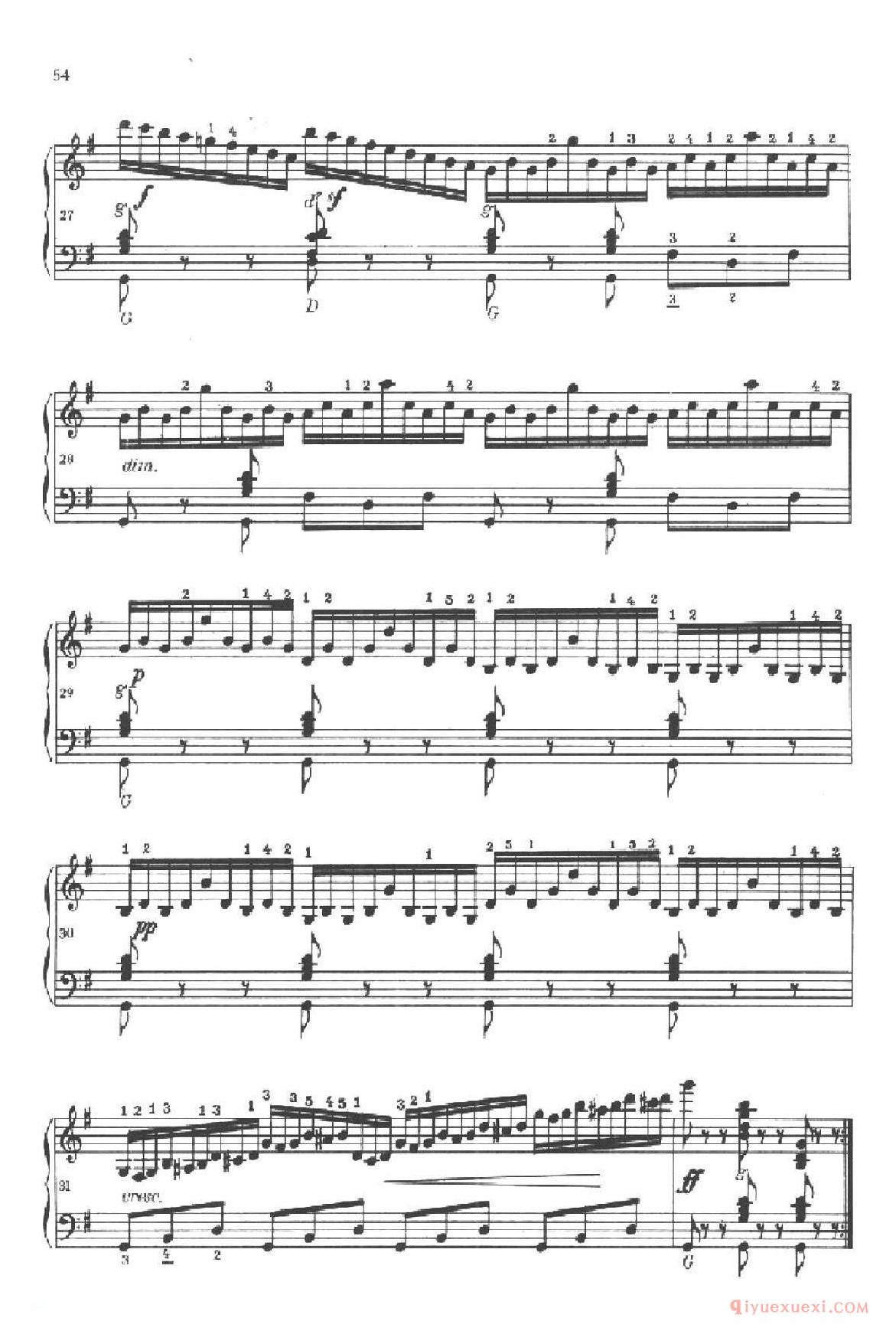 《车尔尼手风琴练习曲集》第Ⅱ册(第21—23首)