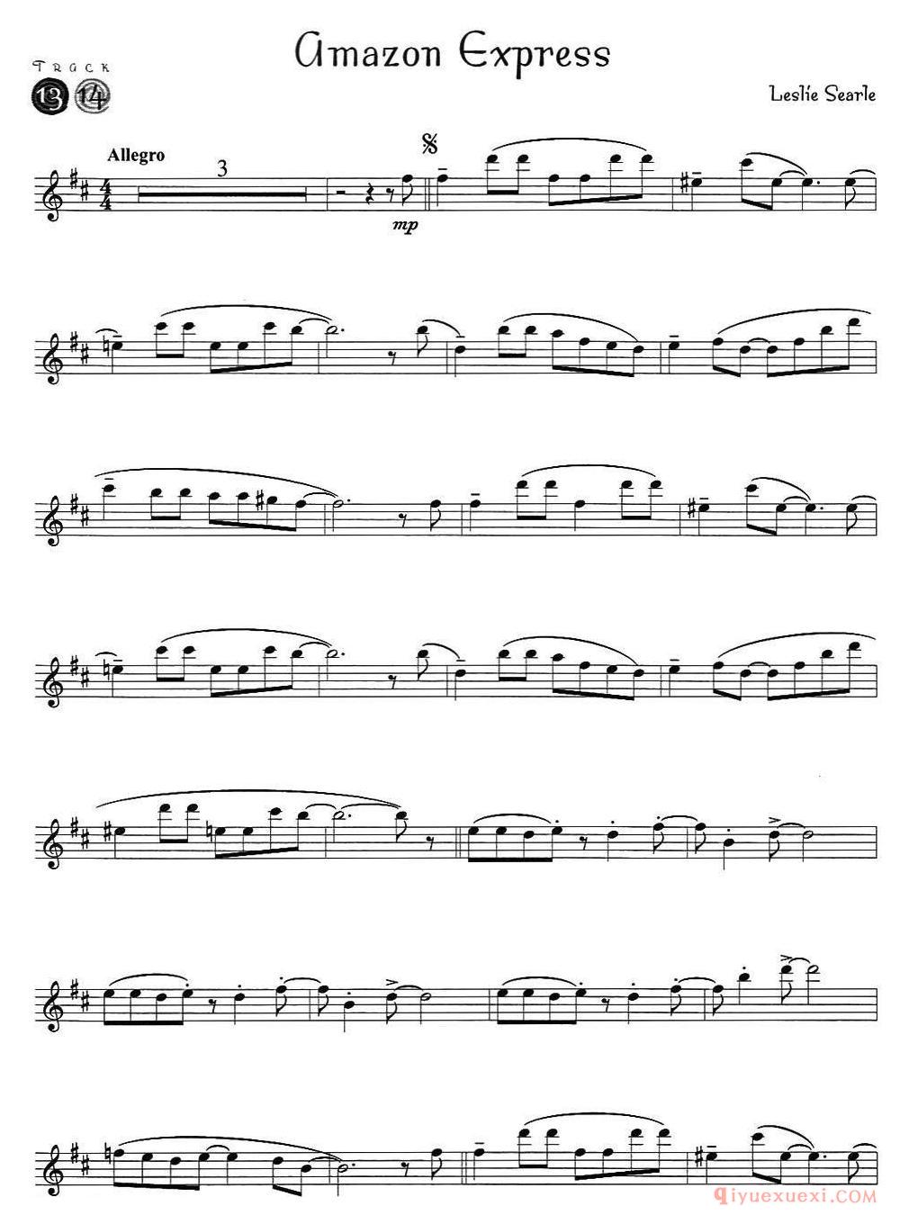 萨克斯谱【Gmazon Express】五线谱