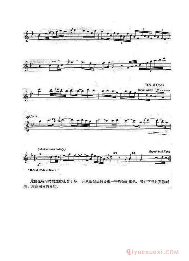 萨克斯谱【故乡 Homeland】五线谱