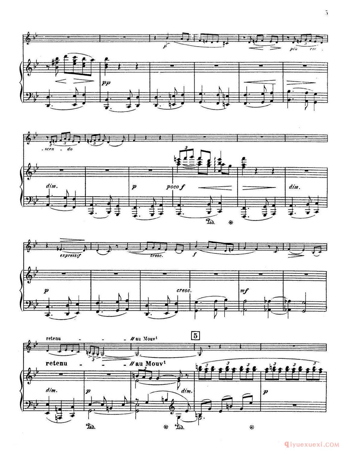 萨克斯谱《Choral vari Op.55 萨克斯/钢琴伴奏》五线谱
