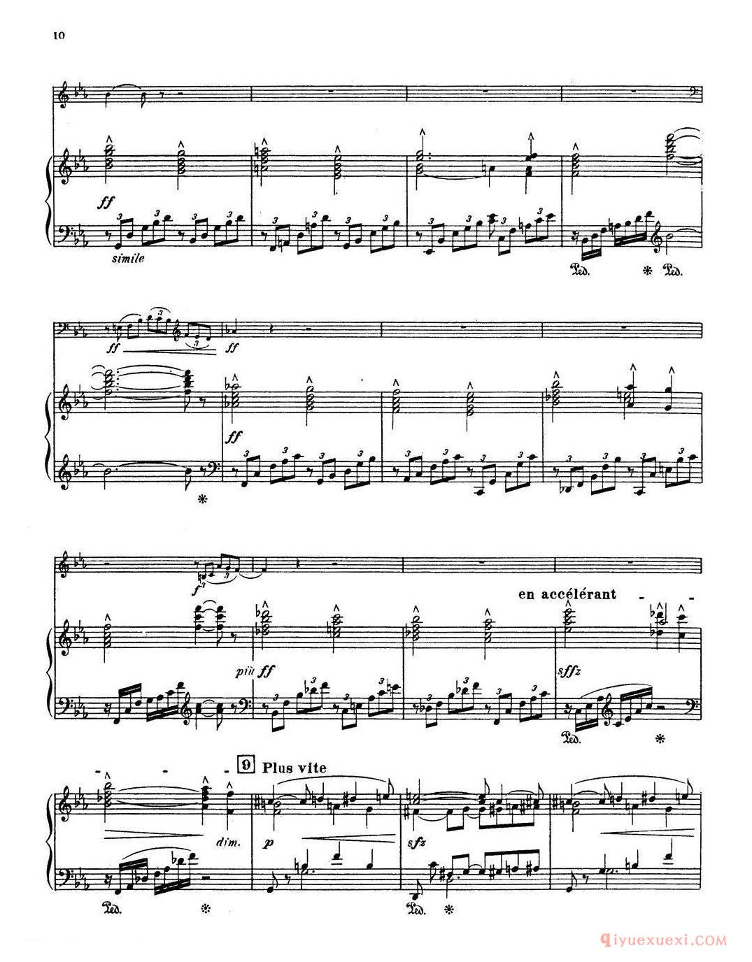 萨克斯谱《Choral vari Op.55 萨克斯/钢琴伴奏》五线谱