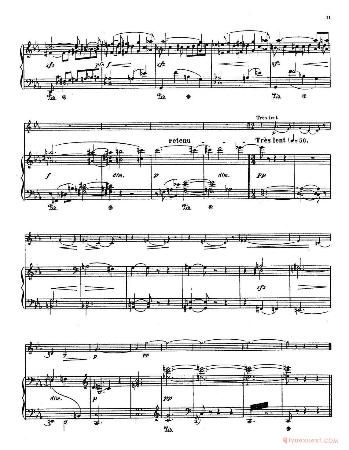 萨克斯谱《Choral vari Op.55 萨克斯/钢琴伴奏》五线谱