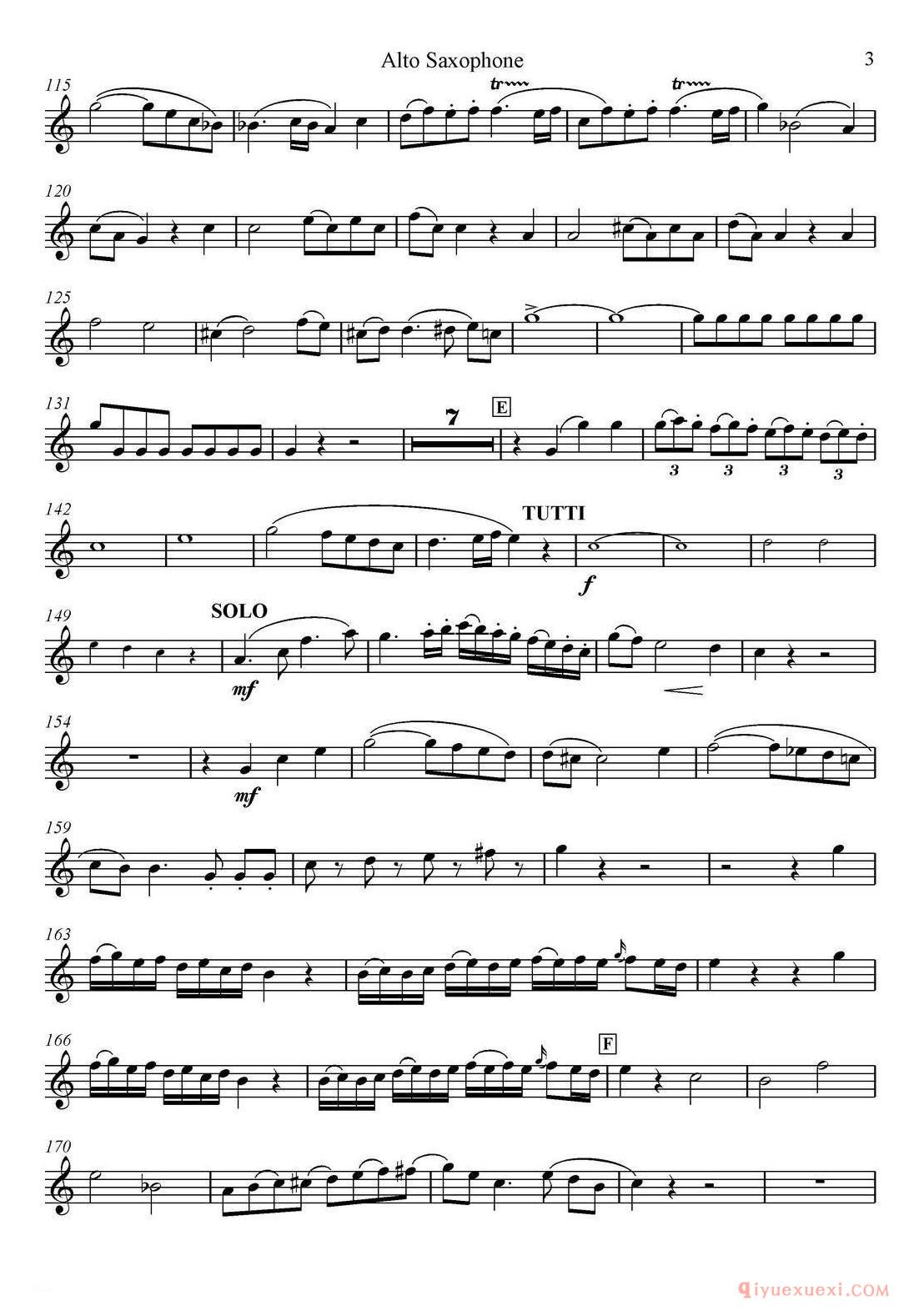 Mozart:Concerto KV495 No.4-1st(中音萨克斯)