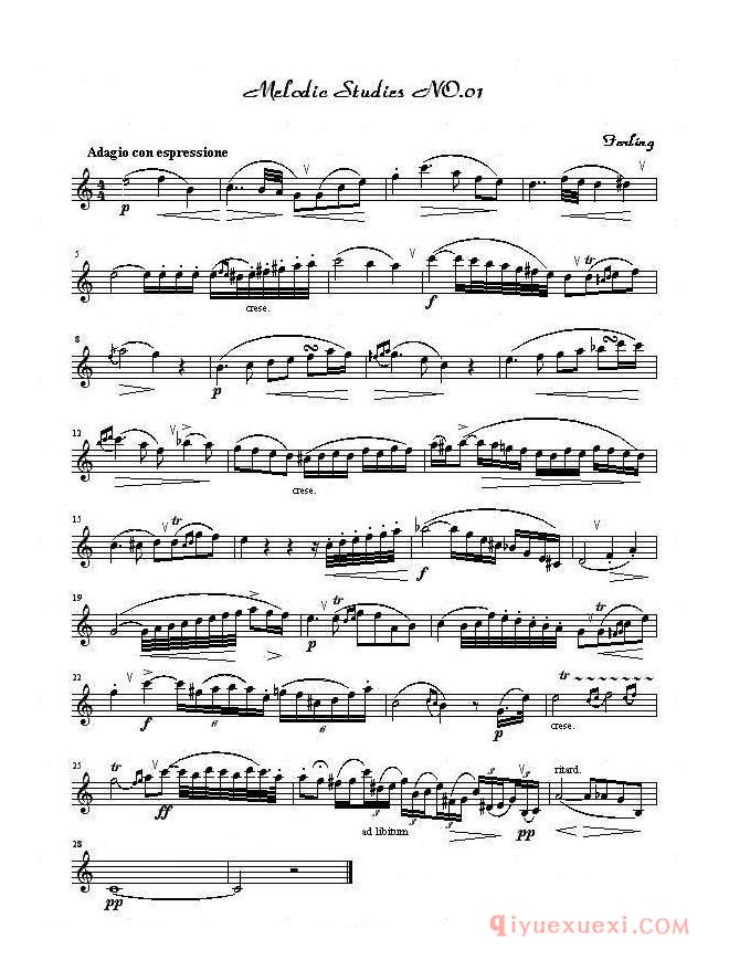 萨克斯《四十八首旋律练习曲》完整版