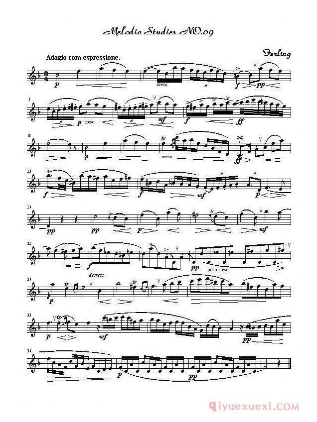 萨克斯《四十八首旋律练习曲》完整版