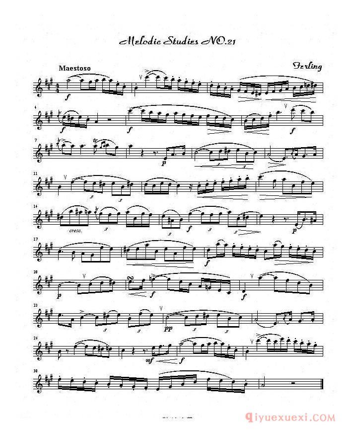 萨克斯《四十八首旋律练习曲》完整版