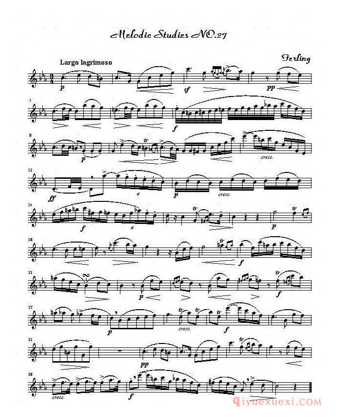 萨克斯《四十八首旋律练习曲》完整版