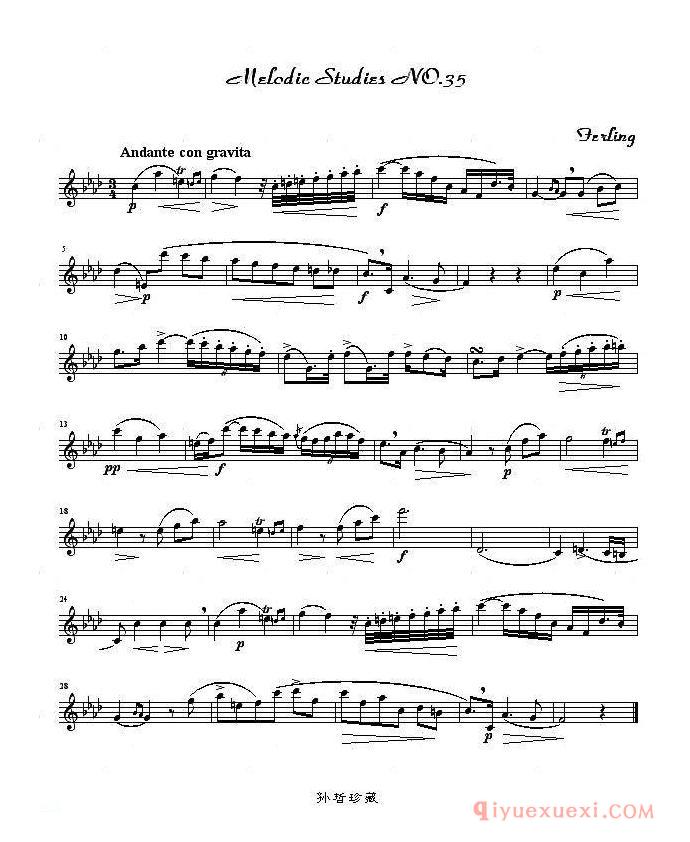 萨克斯《四十八首旋律练习曲》完整版