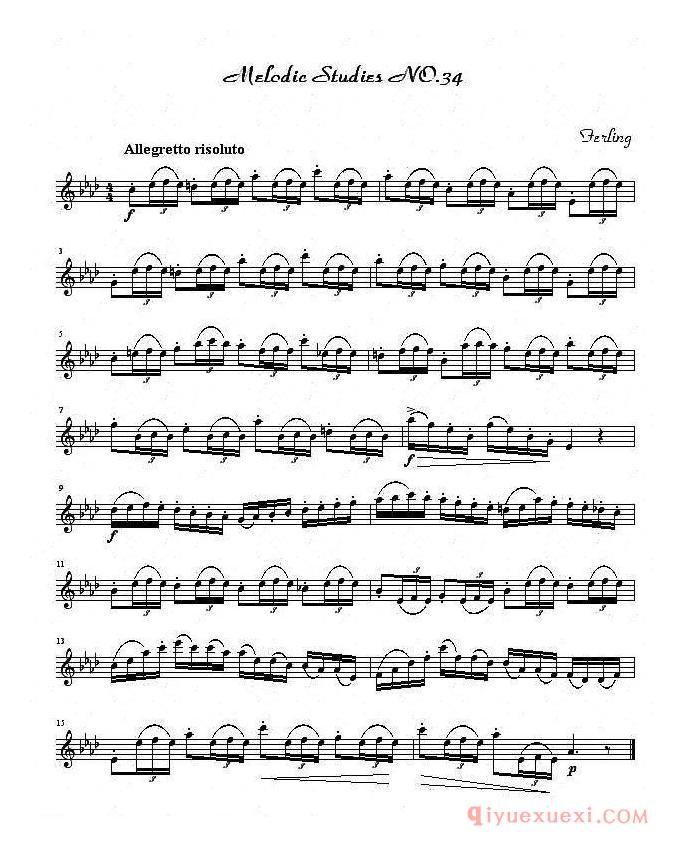 萨克斯《四十八首旋律练习曲》完整版