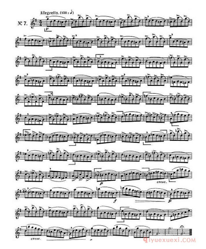 克劳斯古典萨克斯练习曲1-1010