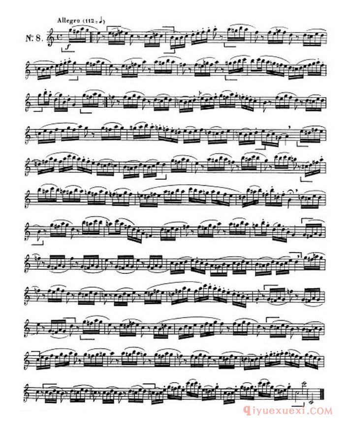 克劳斯古典萨克斯练习曲1-1010