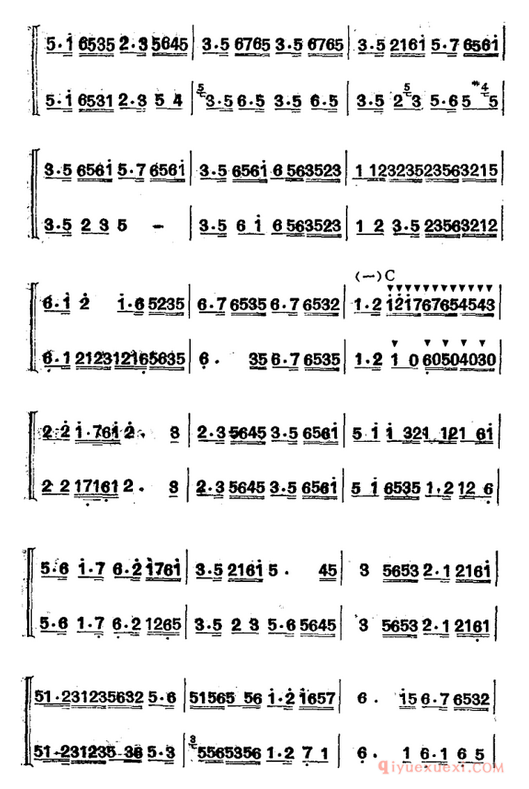江南丝竹乐曲[慢三六]二胡二重奏