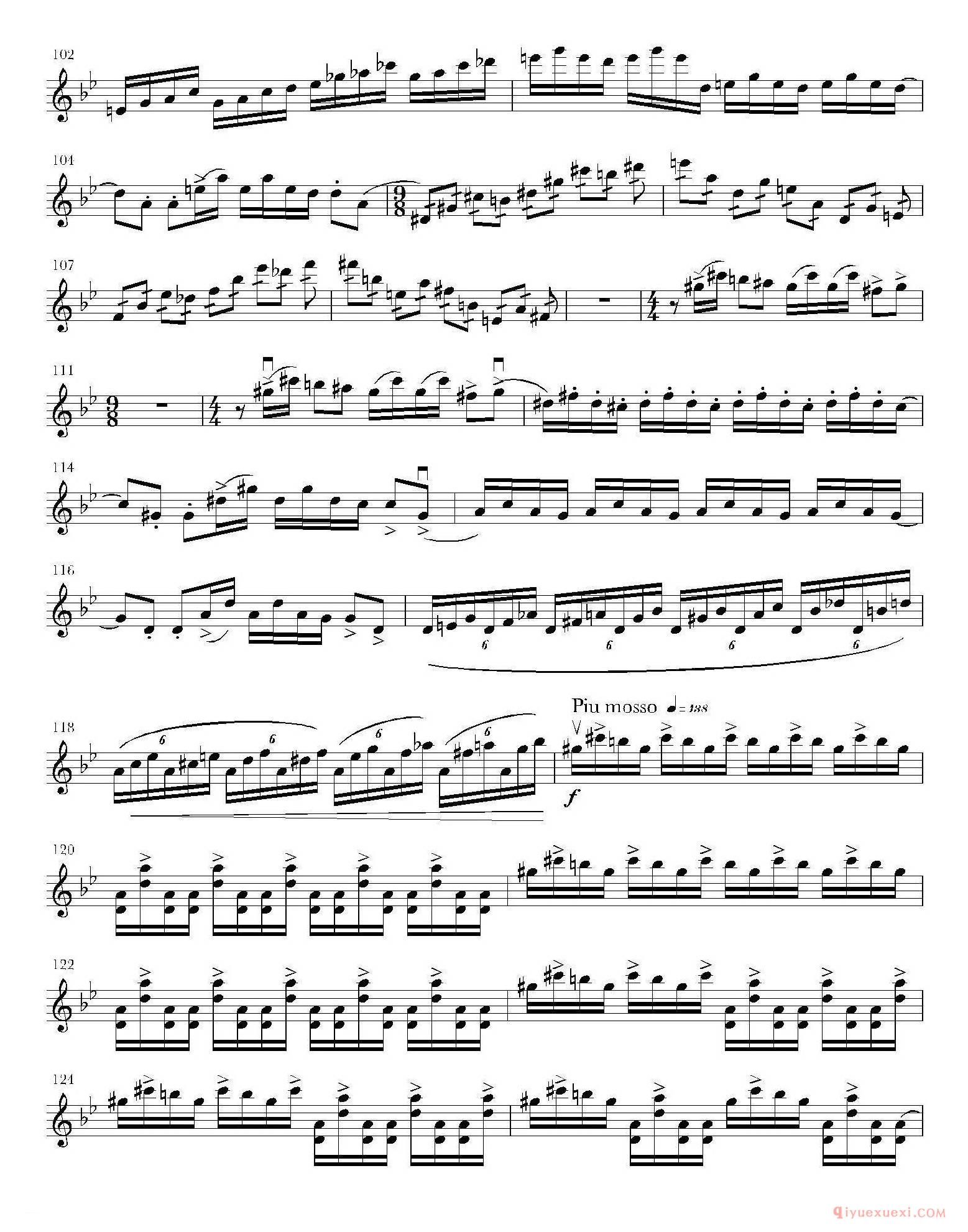 二胡乐谱[二胡随想曲第四号——戈壁]