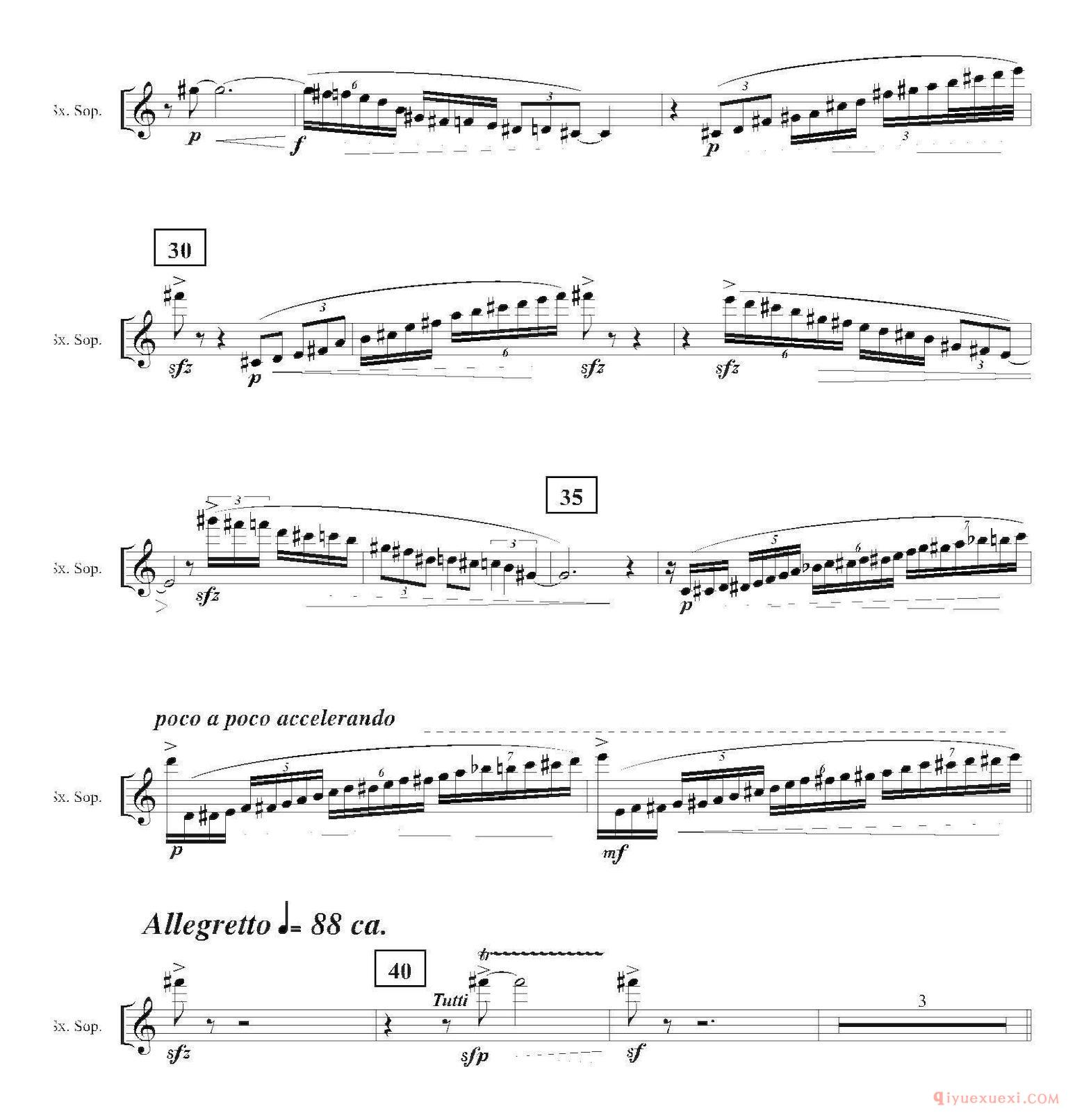 Ingravity（第一乐章）Saxo 萨克斯分谱