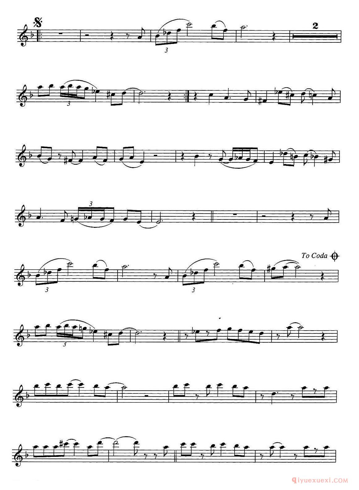 A Night In Tunisia（次中音萨克斯）