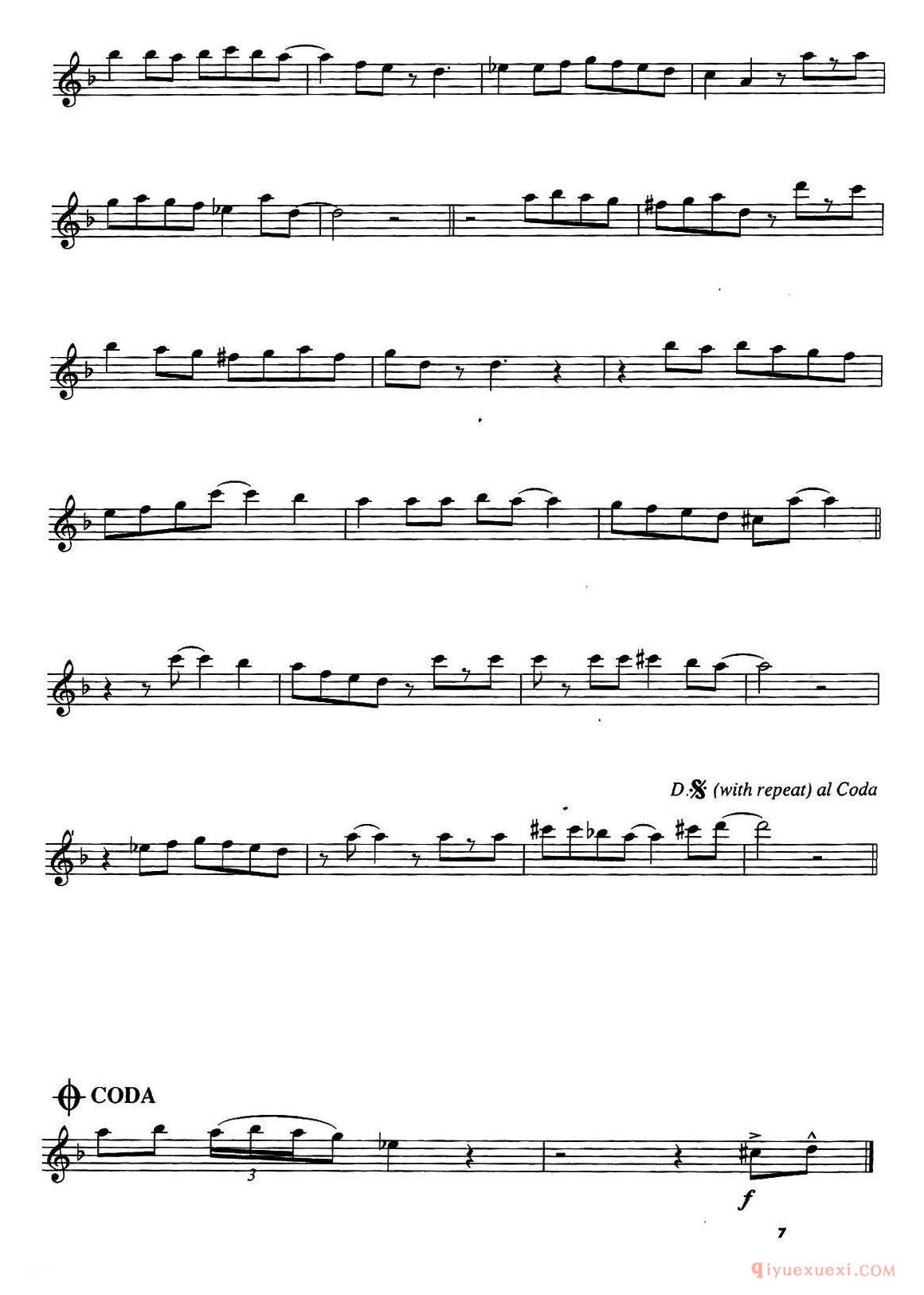 A Night In Tunisia（次中音萨克斯）