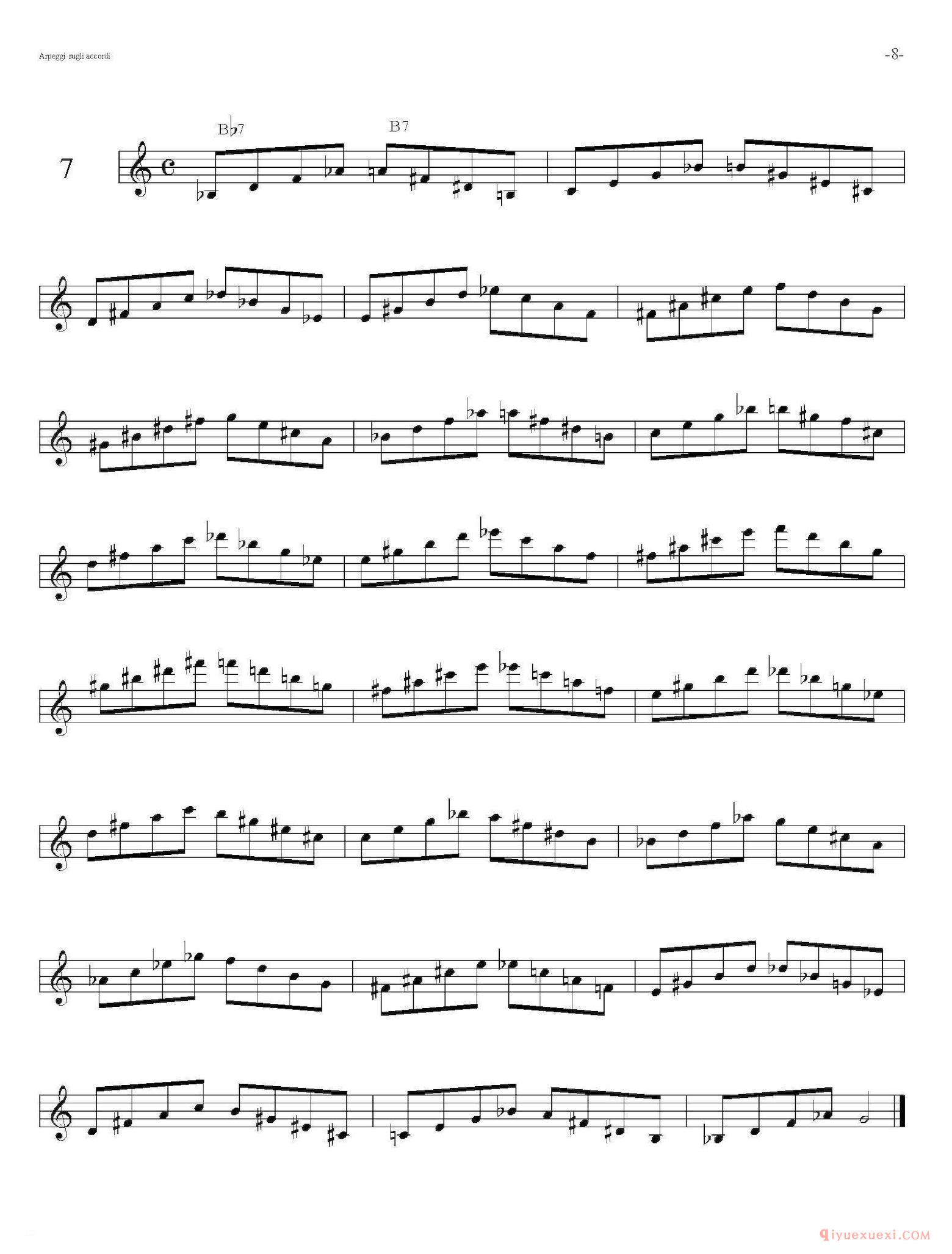 Sax Arpeggi sassofono F(萨克斯音阶练习)