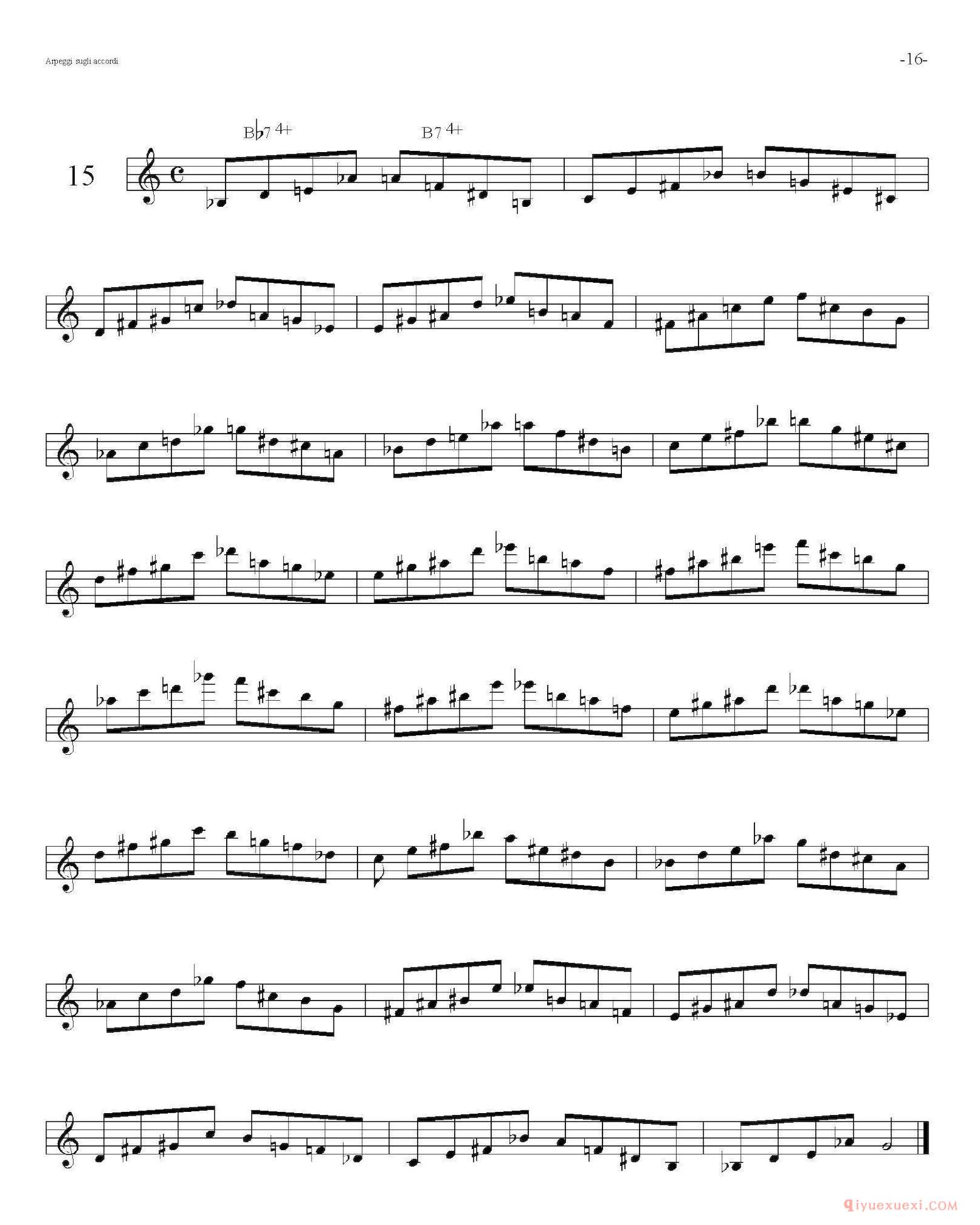 Sax Arpeggi sassofono F(萨克斯音阶练习)