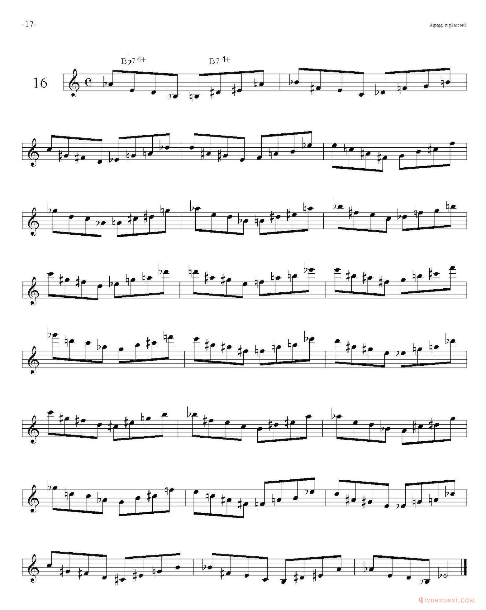Sax Arpeggi sassofono F(萨克斯音阶练习)