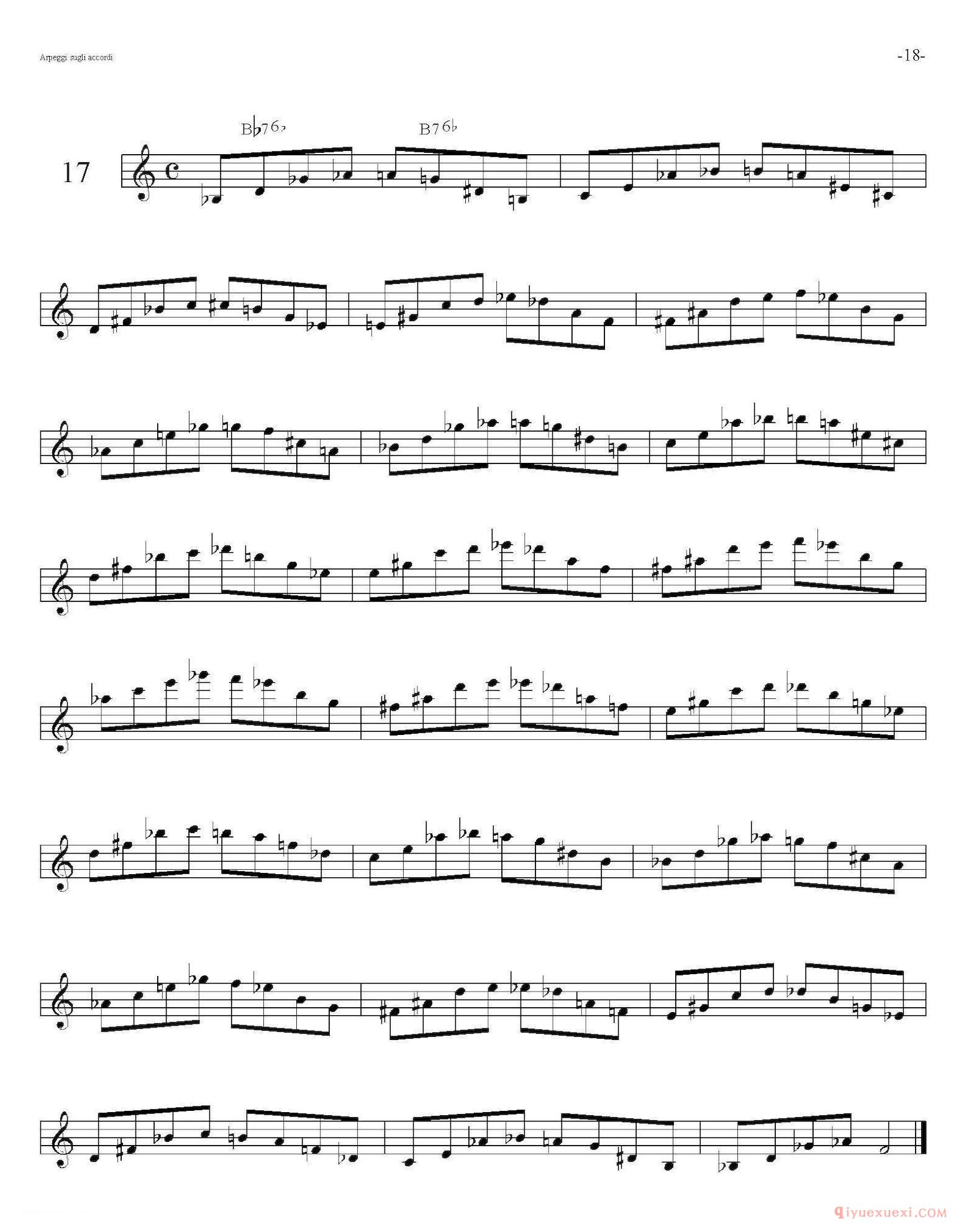 Sax Arpeggi sassofono F(萨克斯音阶练习)