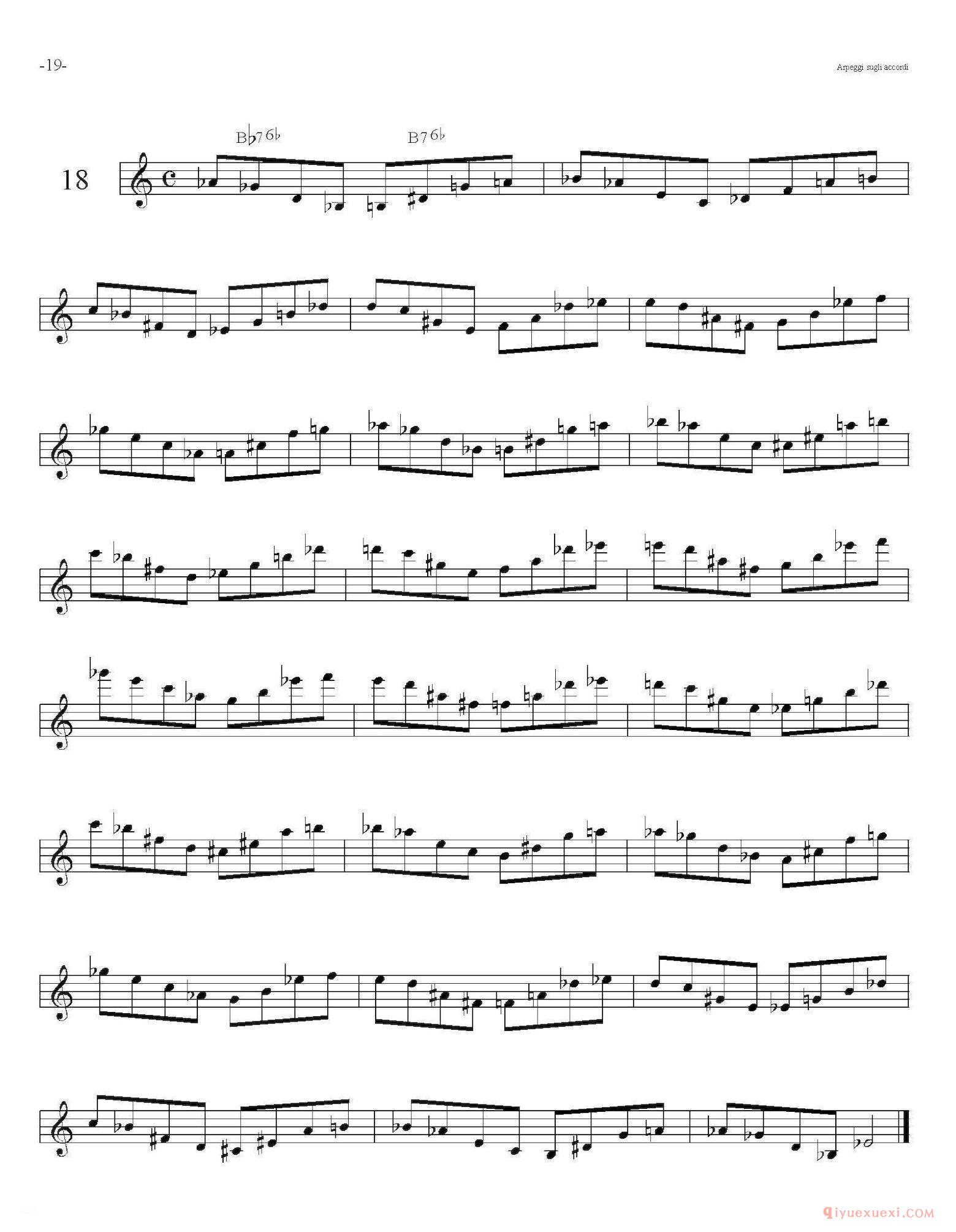 Sax Arpeggi sassofono F(萨克斯音阶练习)
