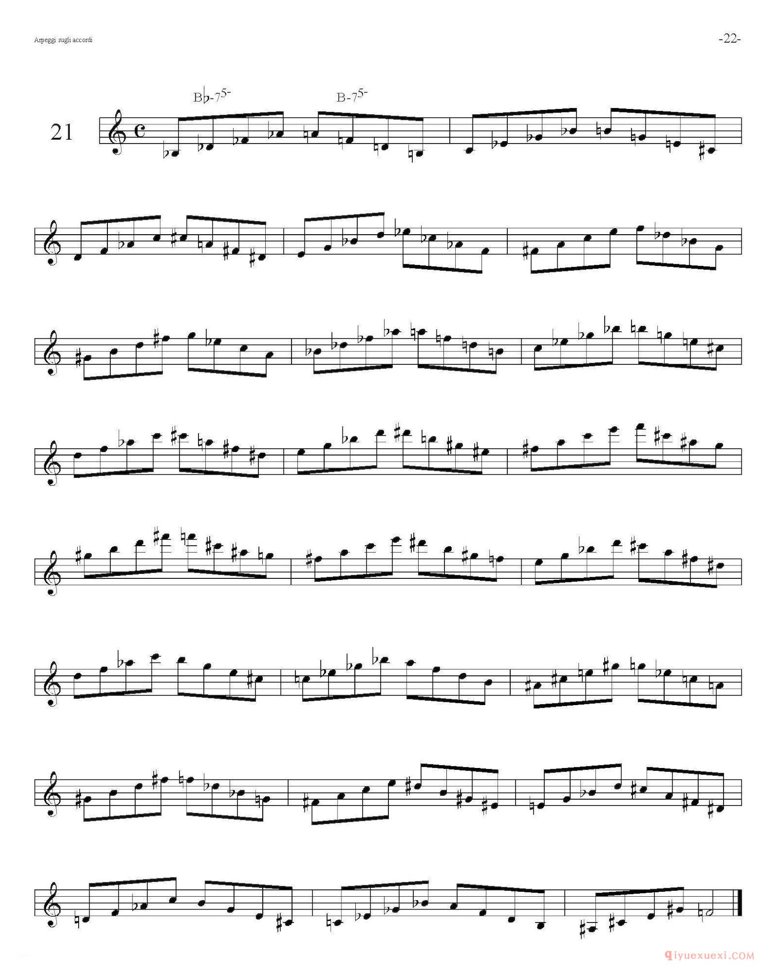 Sax Arpeggi sassofono F(萨克斯音阶练习)