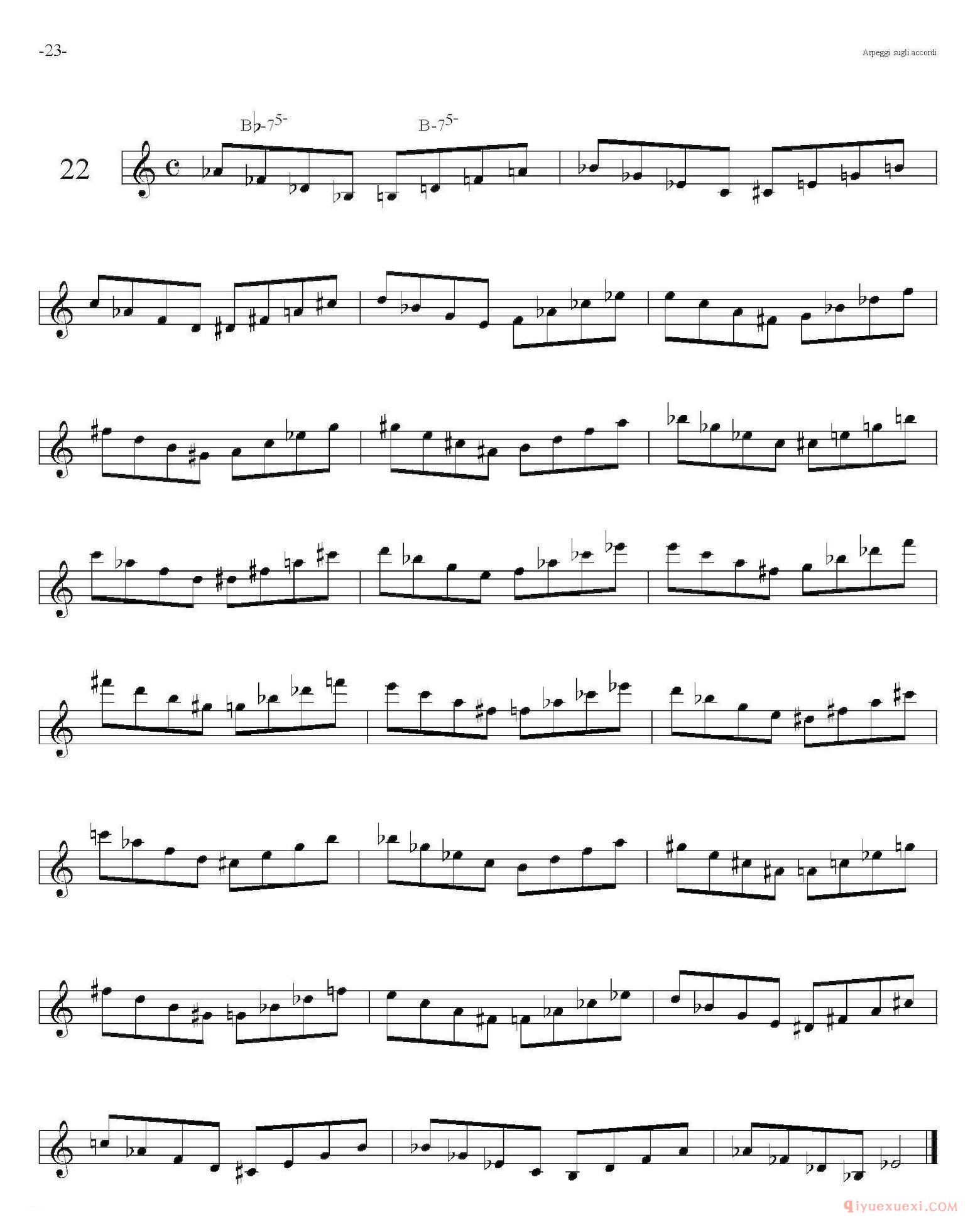 Sax Arpeggi sassofono F(萨克斯音阶练习)