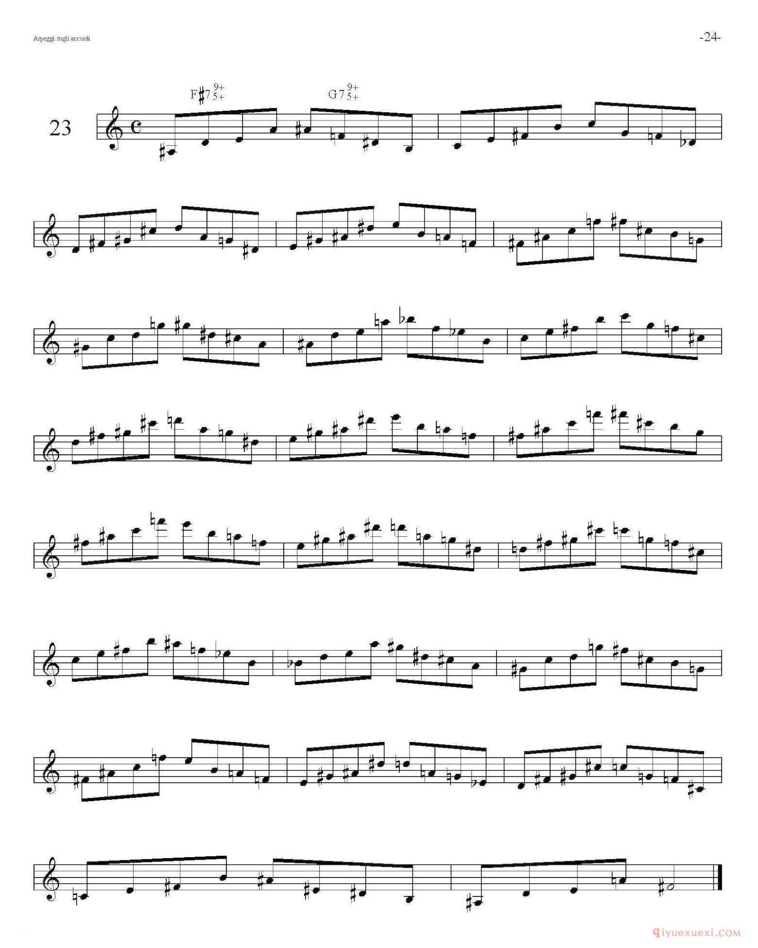 Sax Arpeggi sassofono F(萨克斯音阶练习)