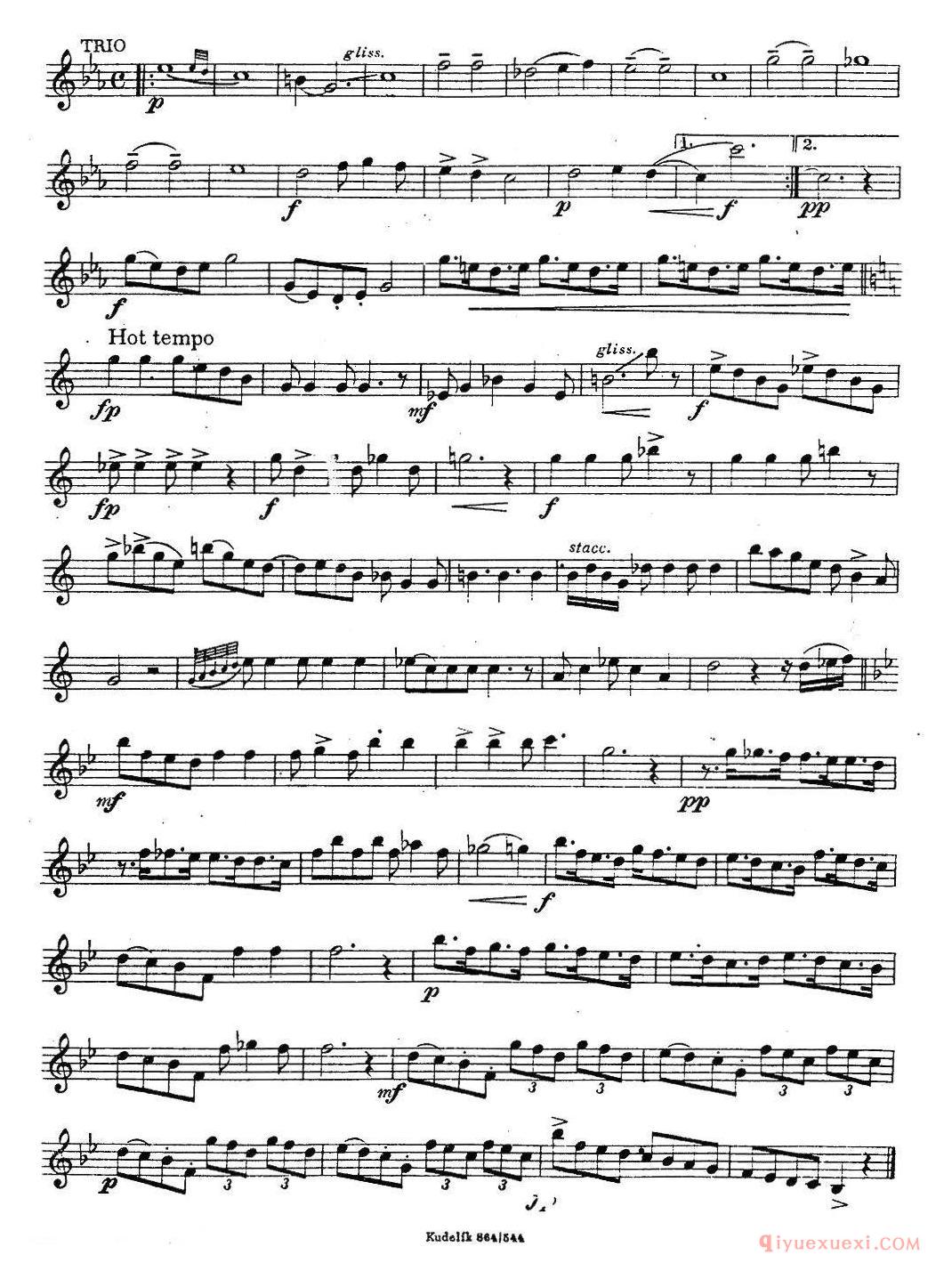 奇特克-萨克斯练习曲之13(ETUDY PRO SAXOPHON - FR ZITRK.op.3)
